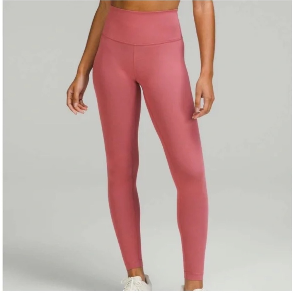 Lululemon wunder train leggings - brier rose - size 6 pink legging